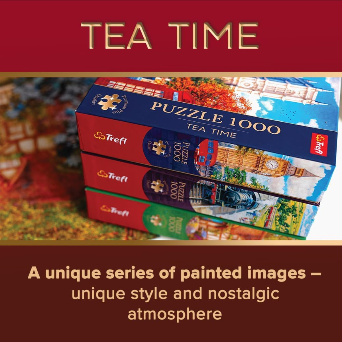 Trefl Premium Plus Quality - Puzzle Tea Time: Idillio Rurale, Uccelli Trefl Premium Plus Quality - Puzzle Tea Time: Idillio Rurale, Uccelli