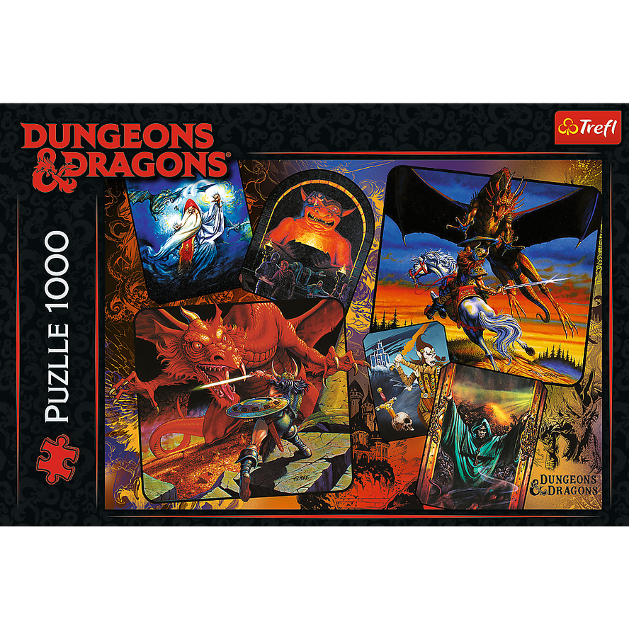 Trefl Red 1000 Piece Puzzle - Dungeons & Dragons - The Origins of D & D