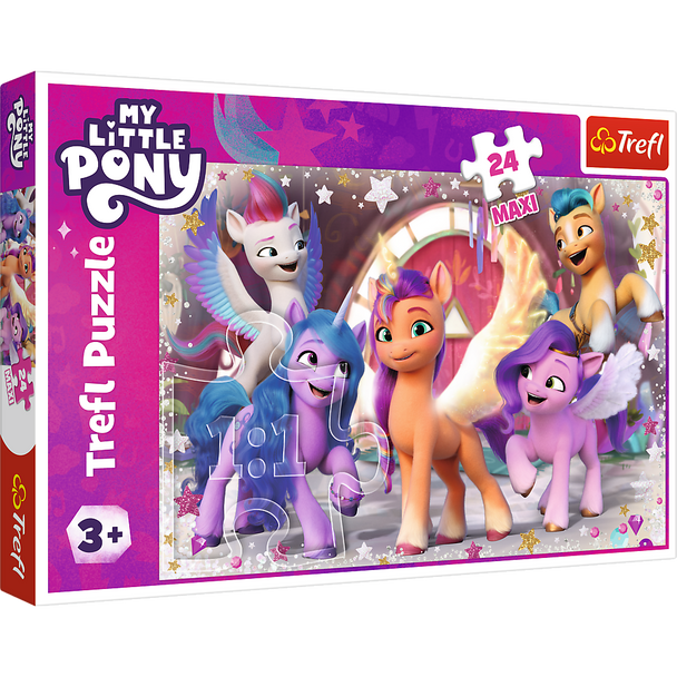 Trefl Red 24 Piece Maxi Puzzle - My Little Pony - A Happy Day of Ponies