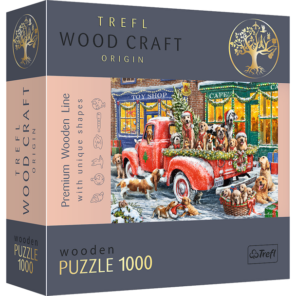 Trefl Wood Craft 1000 Piece Wooden Puzzle - Santa's Little Helpers