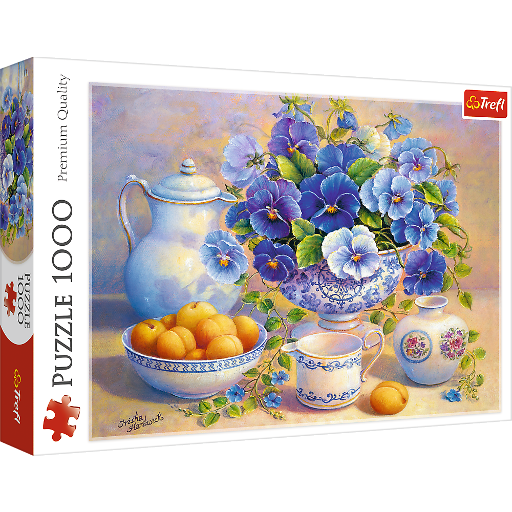 Trefl Red 1000 Piece Puzzle - Blue bouquet / DDFA