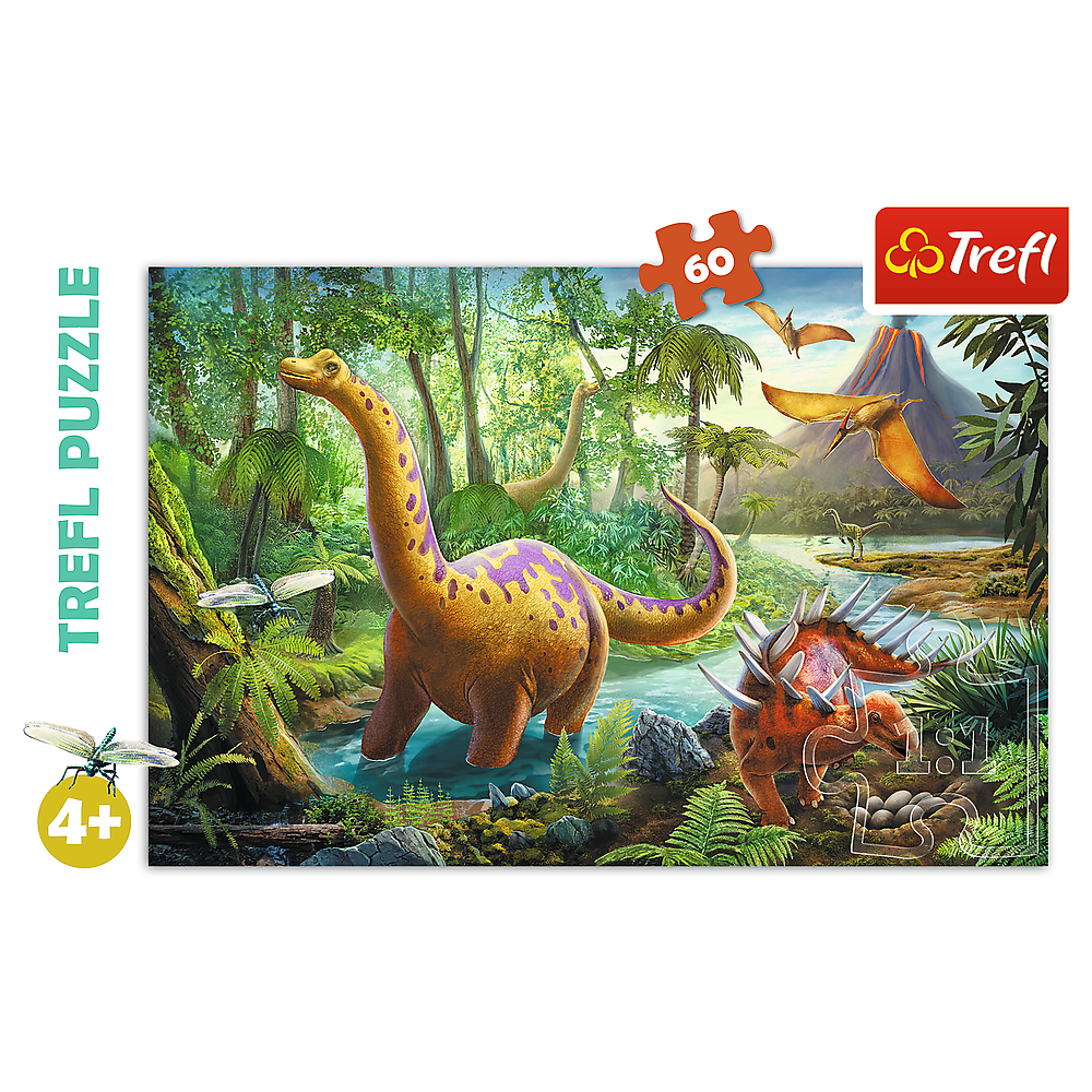 EQWLJWE Puzzle Jouets Puzzles pour Tout-Petits 6 Pack Dinosaure