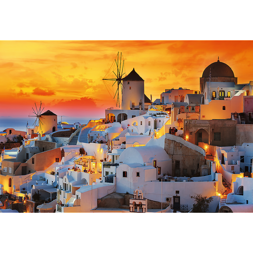 Trefl Prime 1500 Piece Puzzle - Romantic Sunset: Oia, Santorini