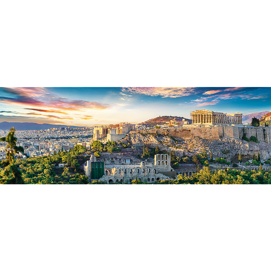 Trefl Red 500 Piece Panorama Puzzle - Acropolis, Athens / Fotolia