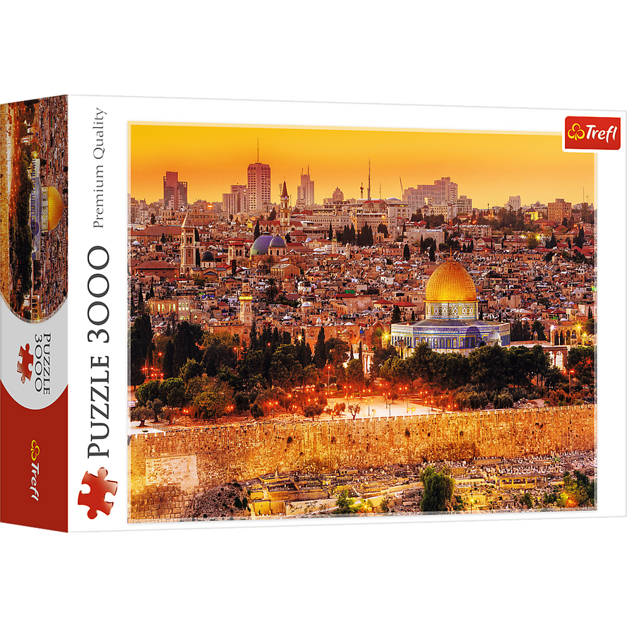 Trefl Red 3000 Piece Puzzle - The roofs of Jerusalem / Fototeca