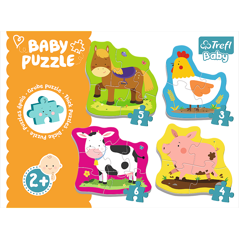 Trefl Baby Classic Puzzle - Animals on the farm