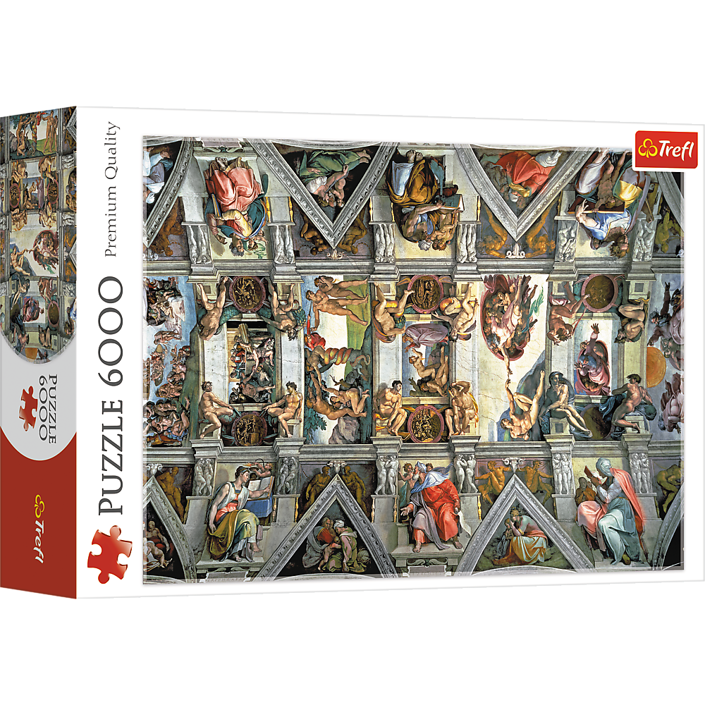 Trefl Red 6000 Piece Puzzle - Sistine Chapel ceiling / Bridgeman – Trefl USA