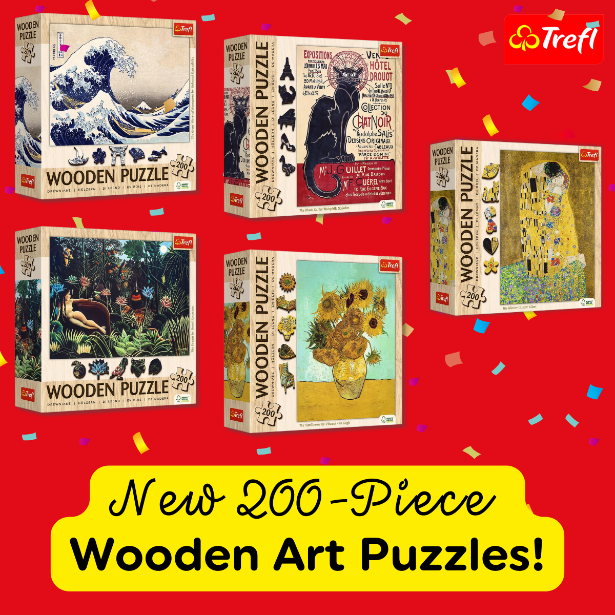 Famous Art 200-Piece Wooden Puzzles