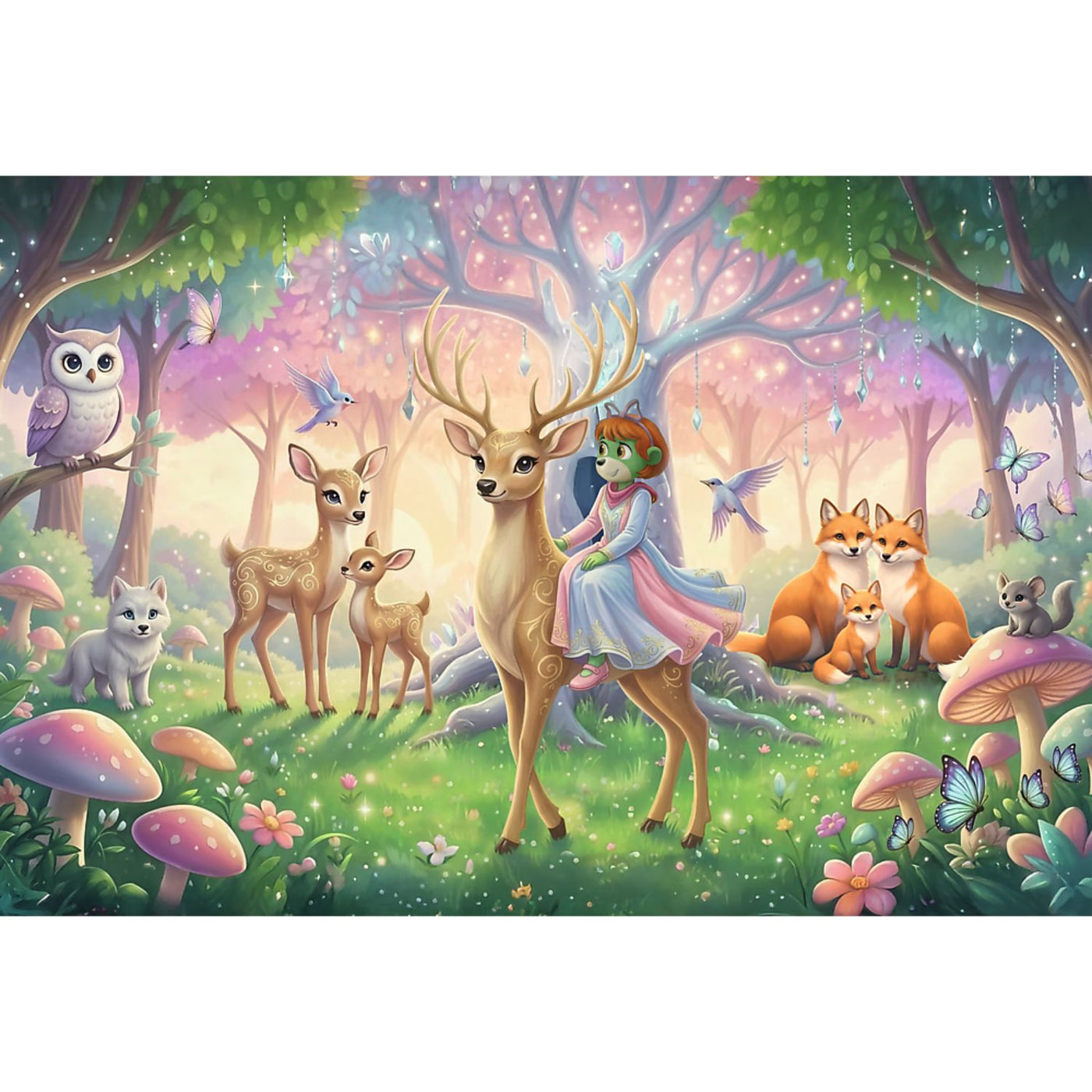 Trefl Kids Inspired By Fantasy Animals from the Magical Forest 100 Piece Kids Puzzle