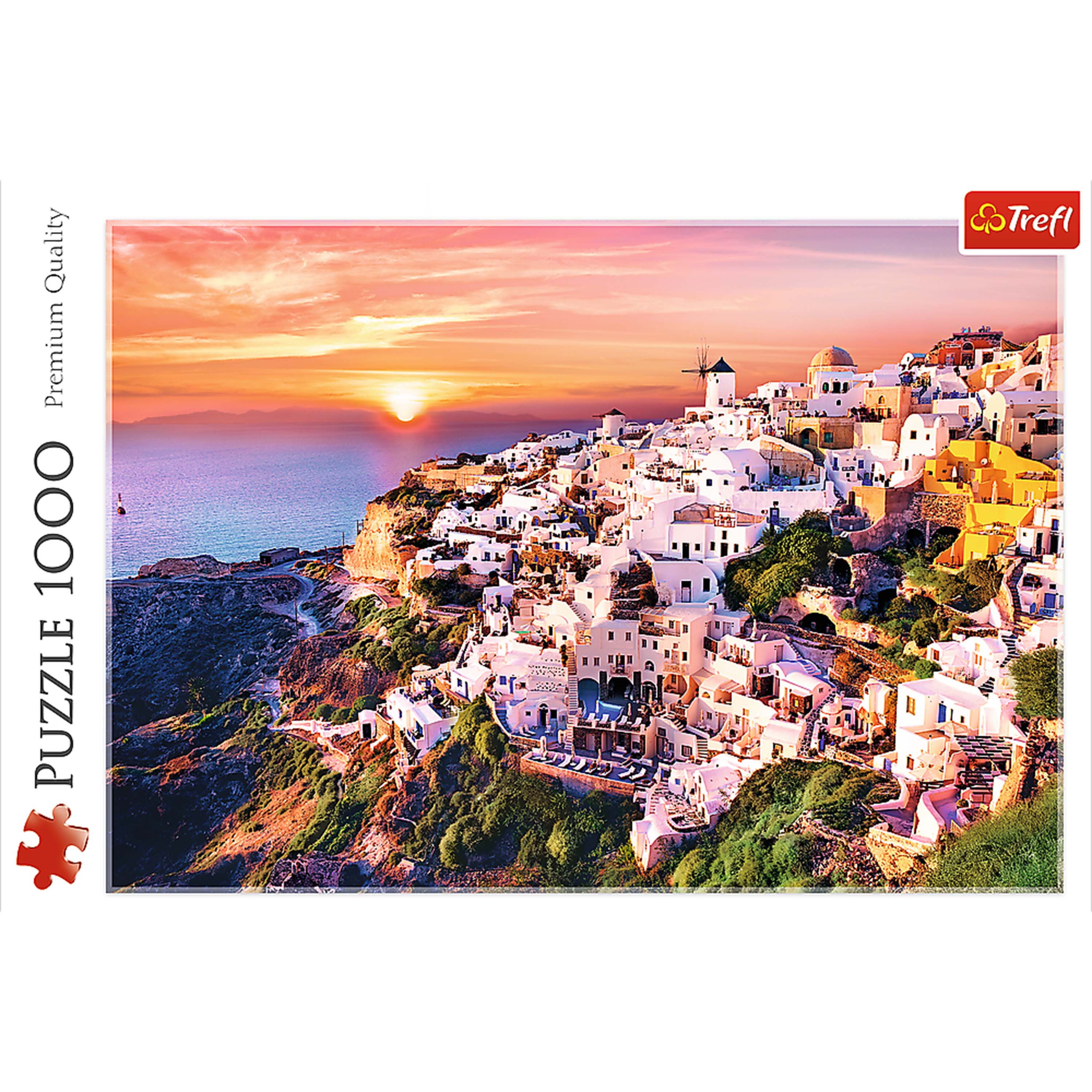 Trefl Red 1000 Piece Puzzle - Sunset over Santorini