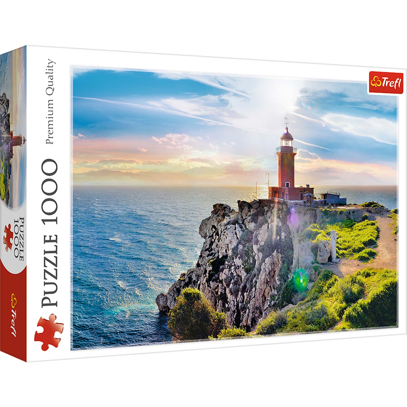 Trefl Red 1000 Piece Puzzle - The Melagavi lighthouse