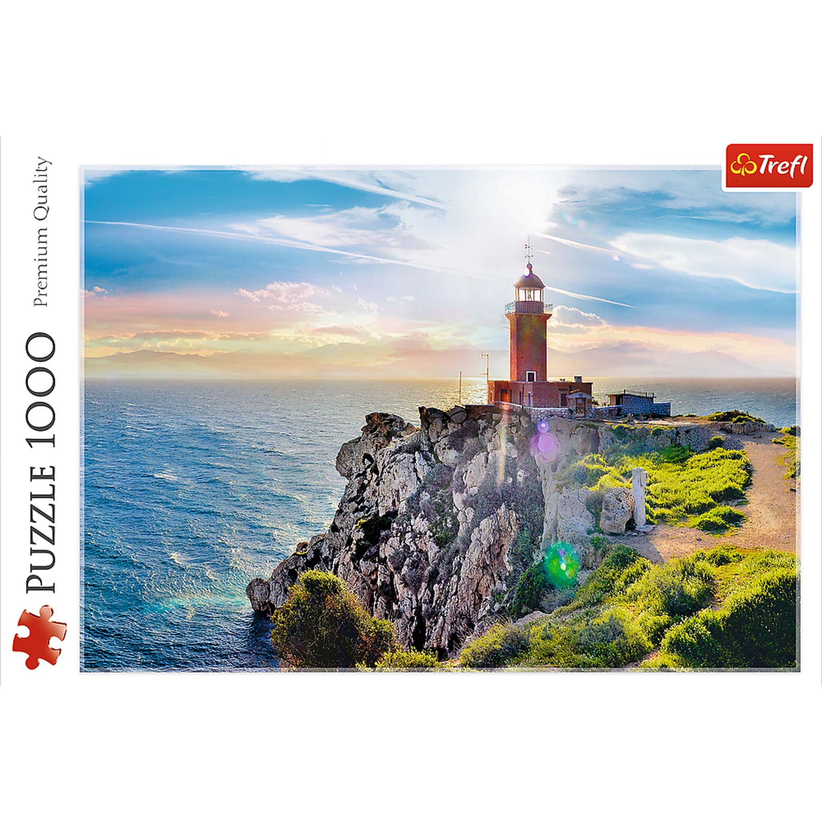 Trefl Red 1000 Piece Puzzle - The Melagavi lighthouse