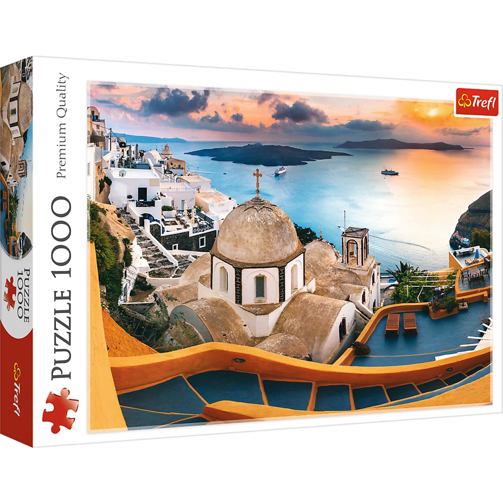 Trefl Red 1000 Piece Puzzle - Fairytale Santorini