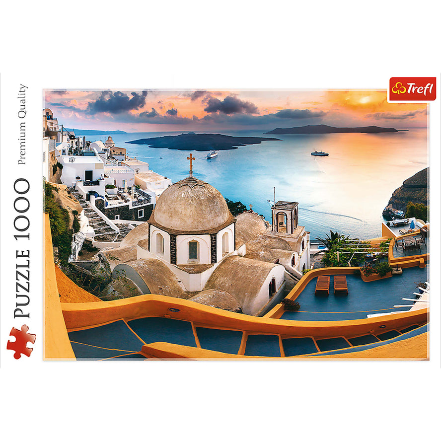 Trefl Red 1000 Piece Puzzle - Fairytale Santorini