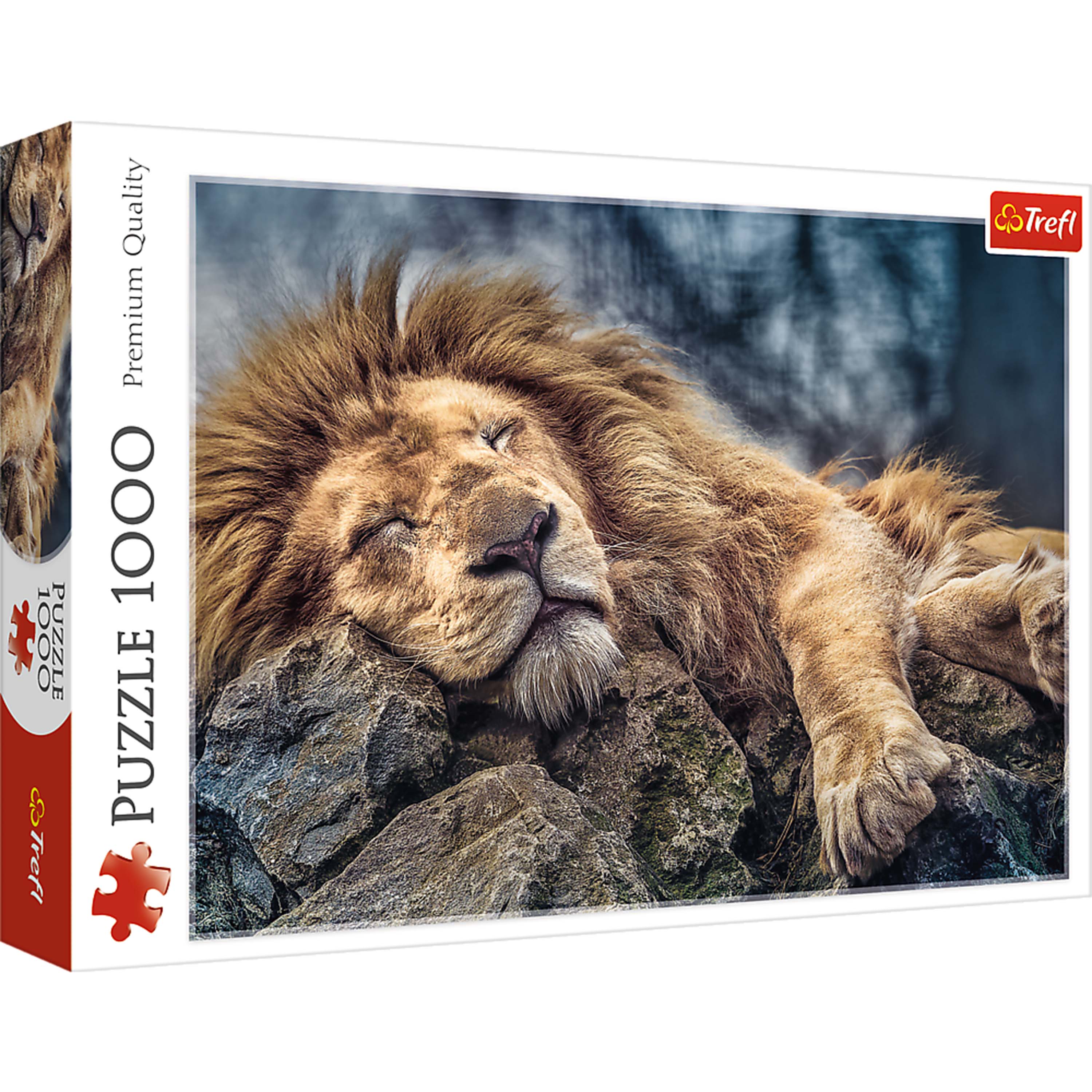 Trefl Red 1000 Piece Puzzle - Sleeping lion