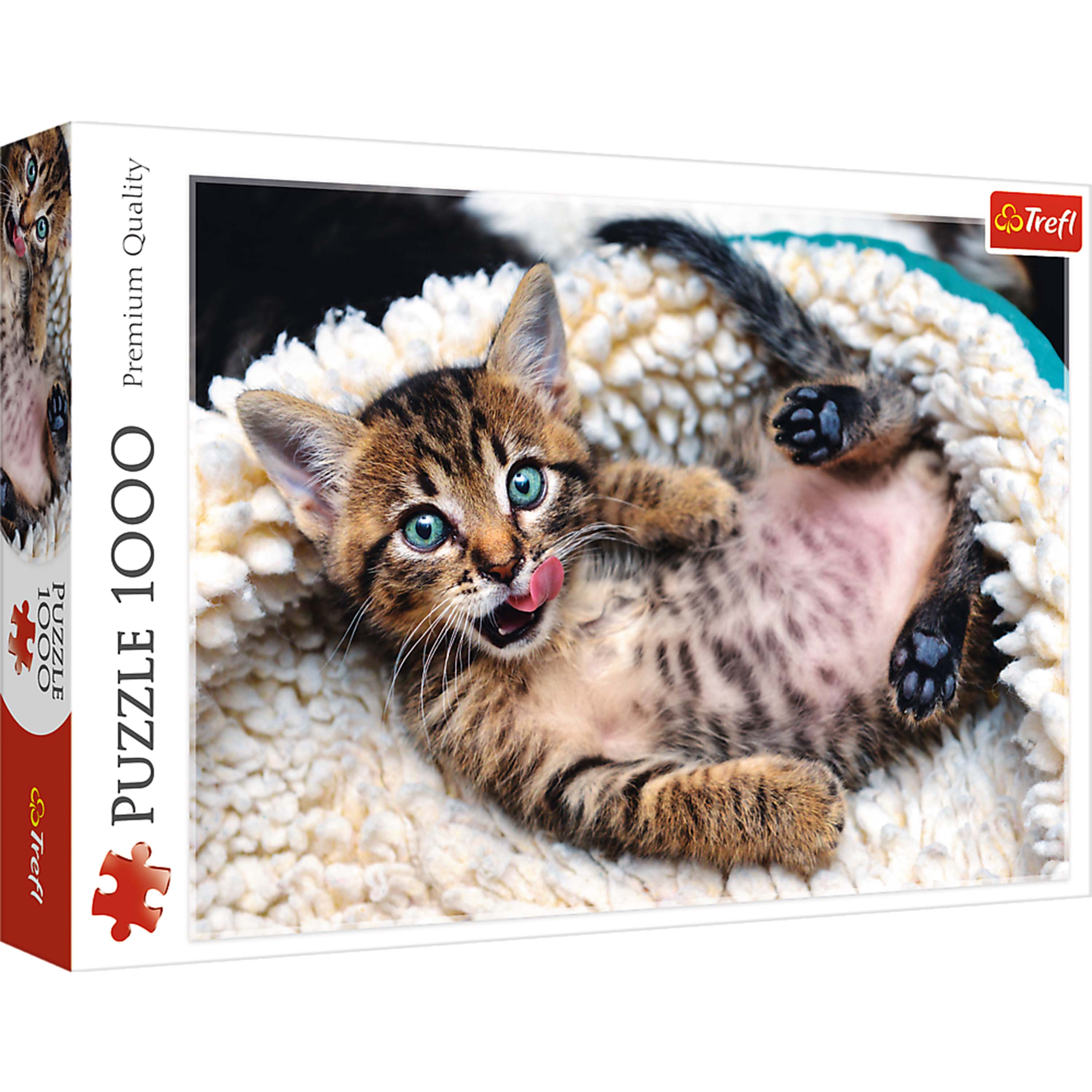 Trefl Red 1000 Piece Puzzle - Cheerful kitten