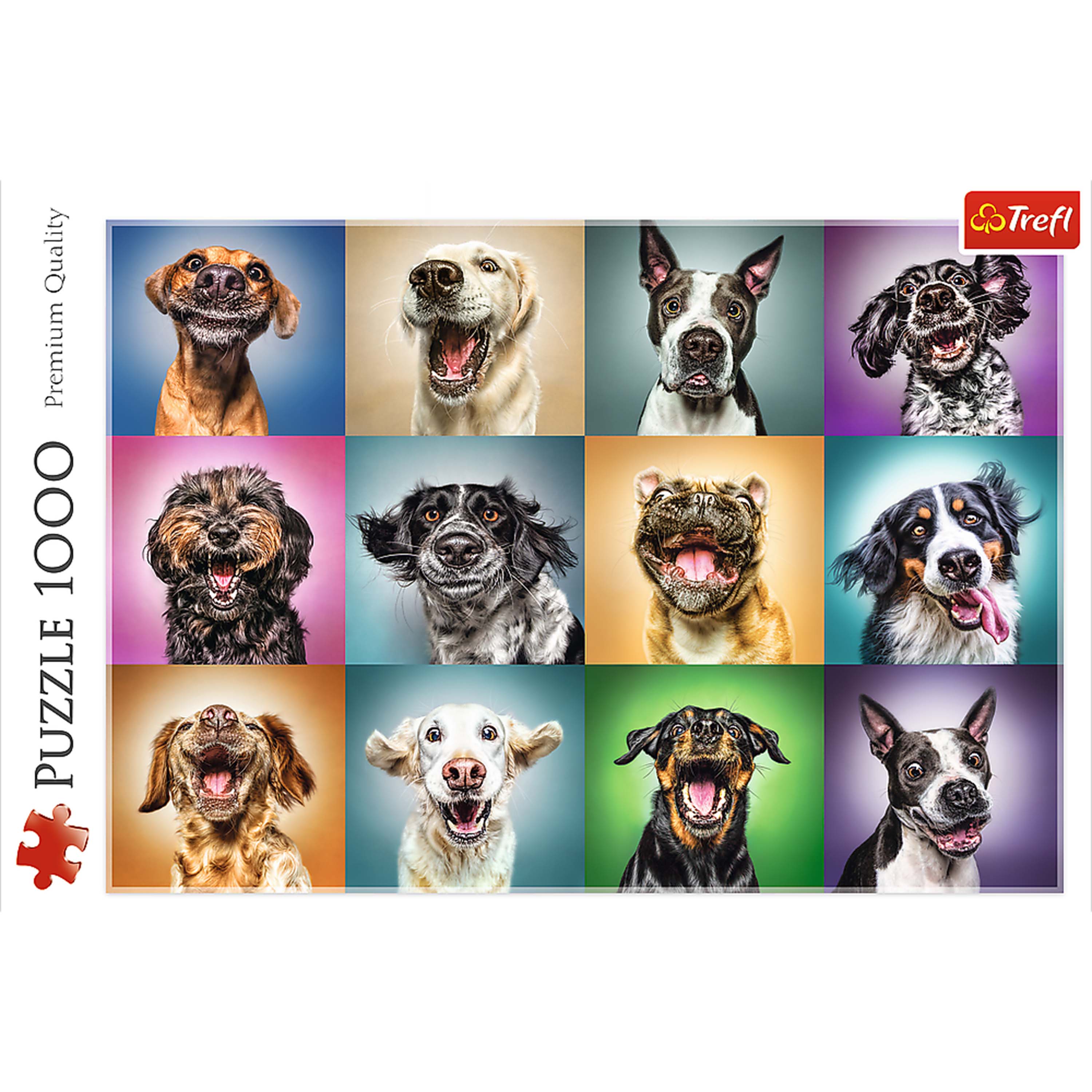 Trefl Red 1000 Piece Puzzle - Funny dog portraits