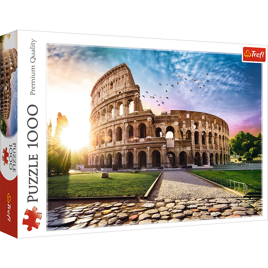 Trefl Red 1000 Piece Puzzle - Sun-drenched Colosseum