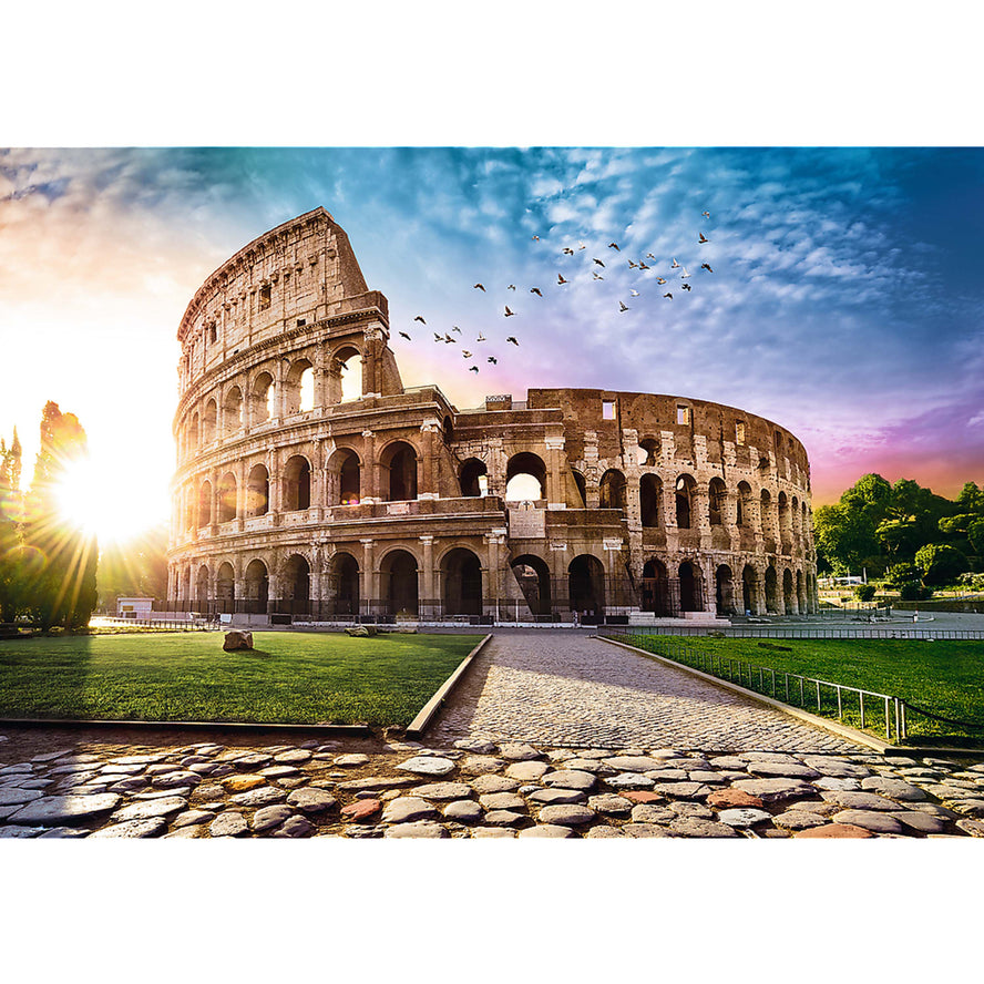 Trefl Red 1000 Piece Puzzle - Sun-drenched Colosseum