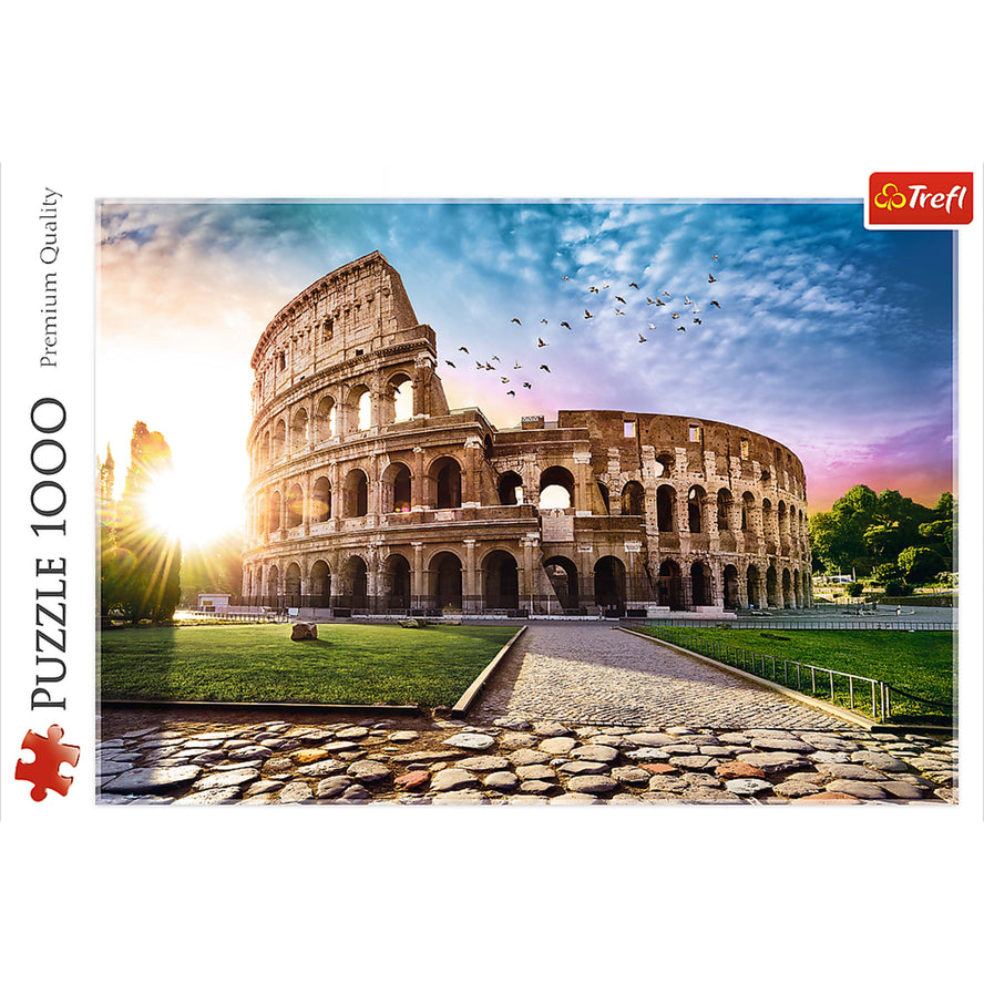 Trefl Red 1000 Piece Puzzle - Sun-drenched Colosseum