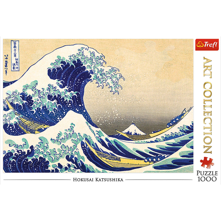 Trefl Red Art Collection 1000 Piece Puzzle - The Great Wave of Kanagawa / Bridgeman