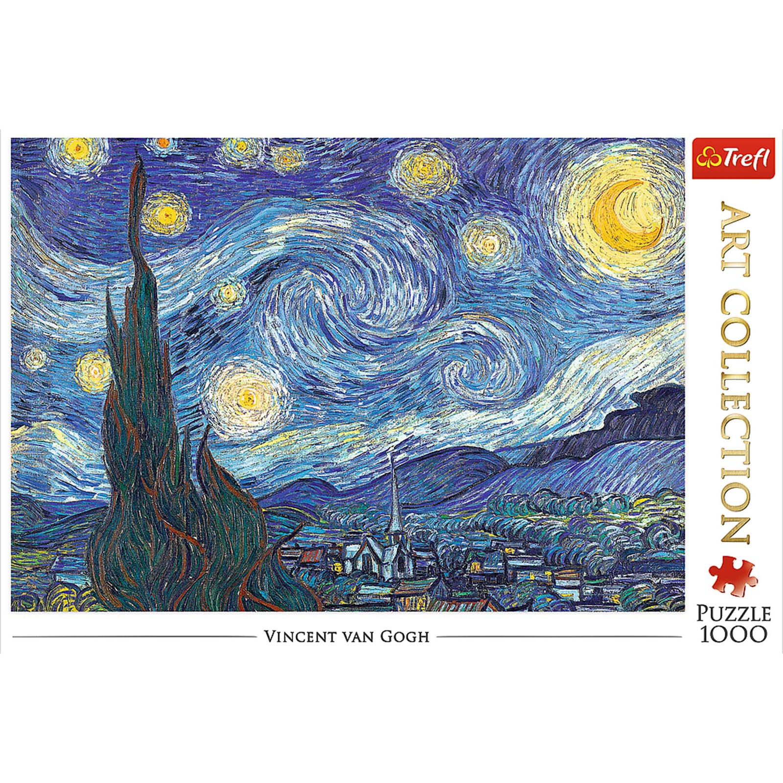 Trefl Red Art Collection 1000 Piece Puzzle - The Starry Night / Bridgeman