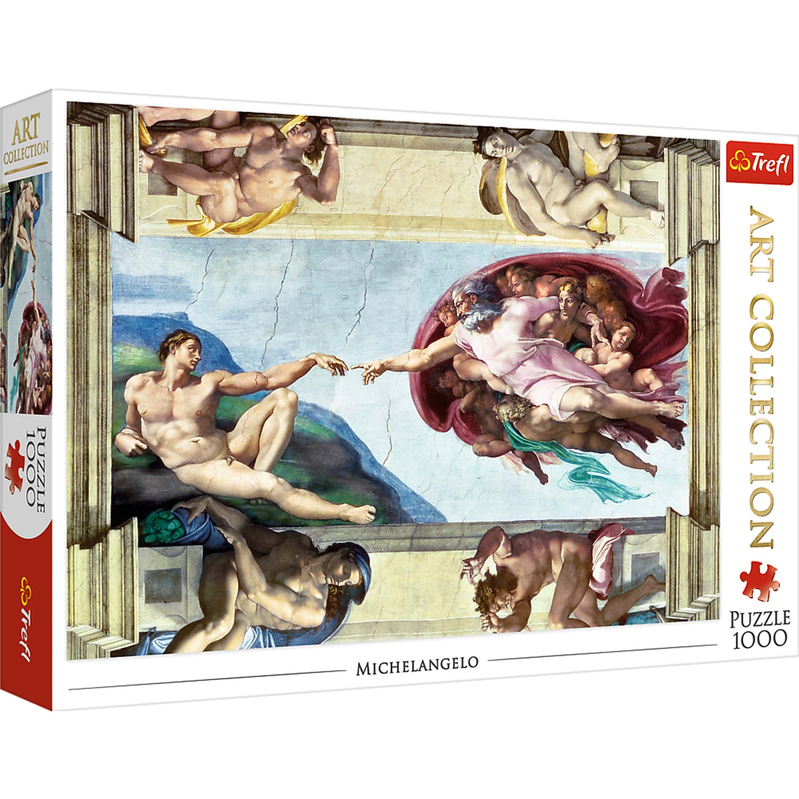 Trefl Red 1000 Piece Puzzle - Art Collection - The Creation of Adam