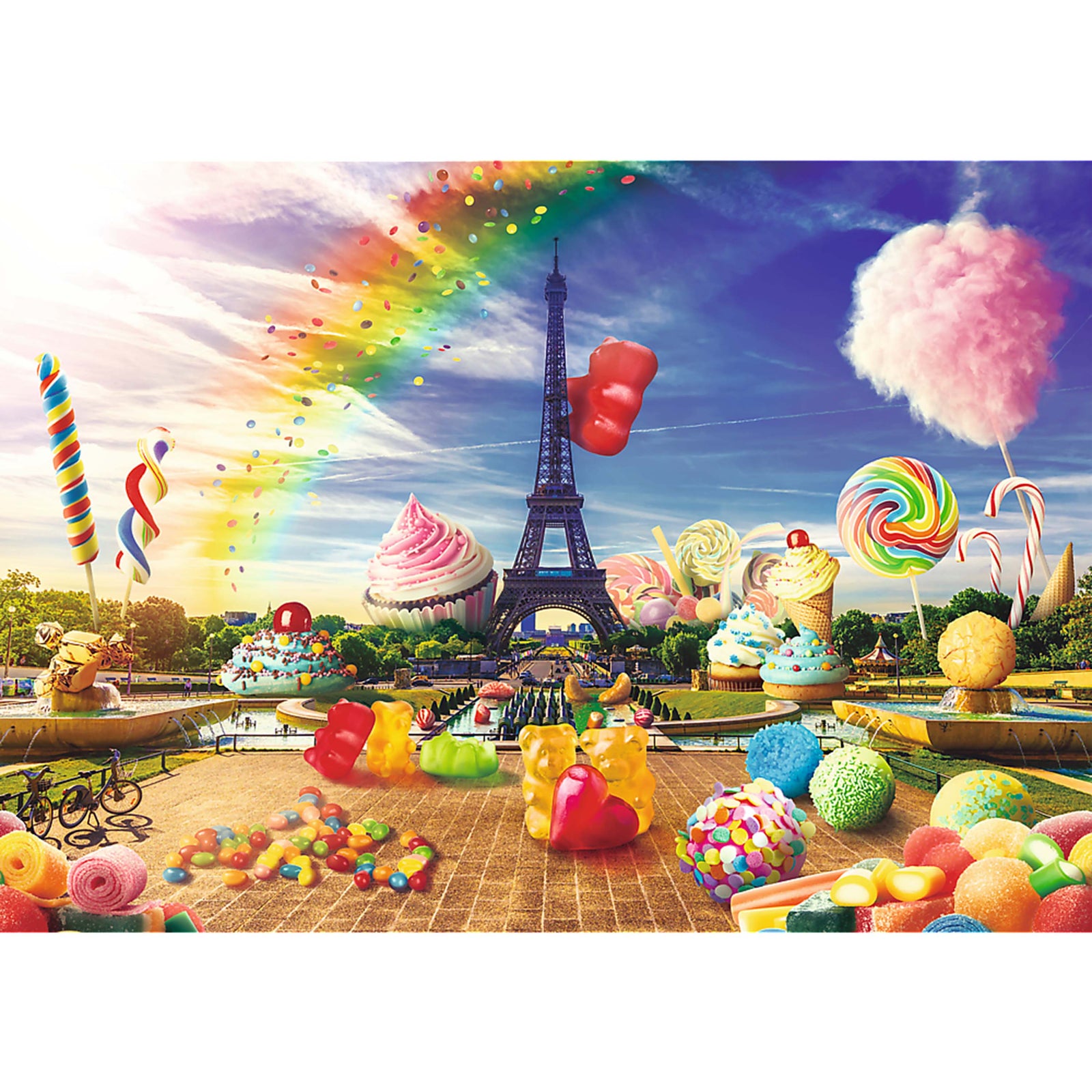 Trefl Red Funny Cities 1000 Piece Puzzle - Sweet Paris