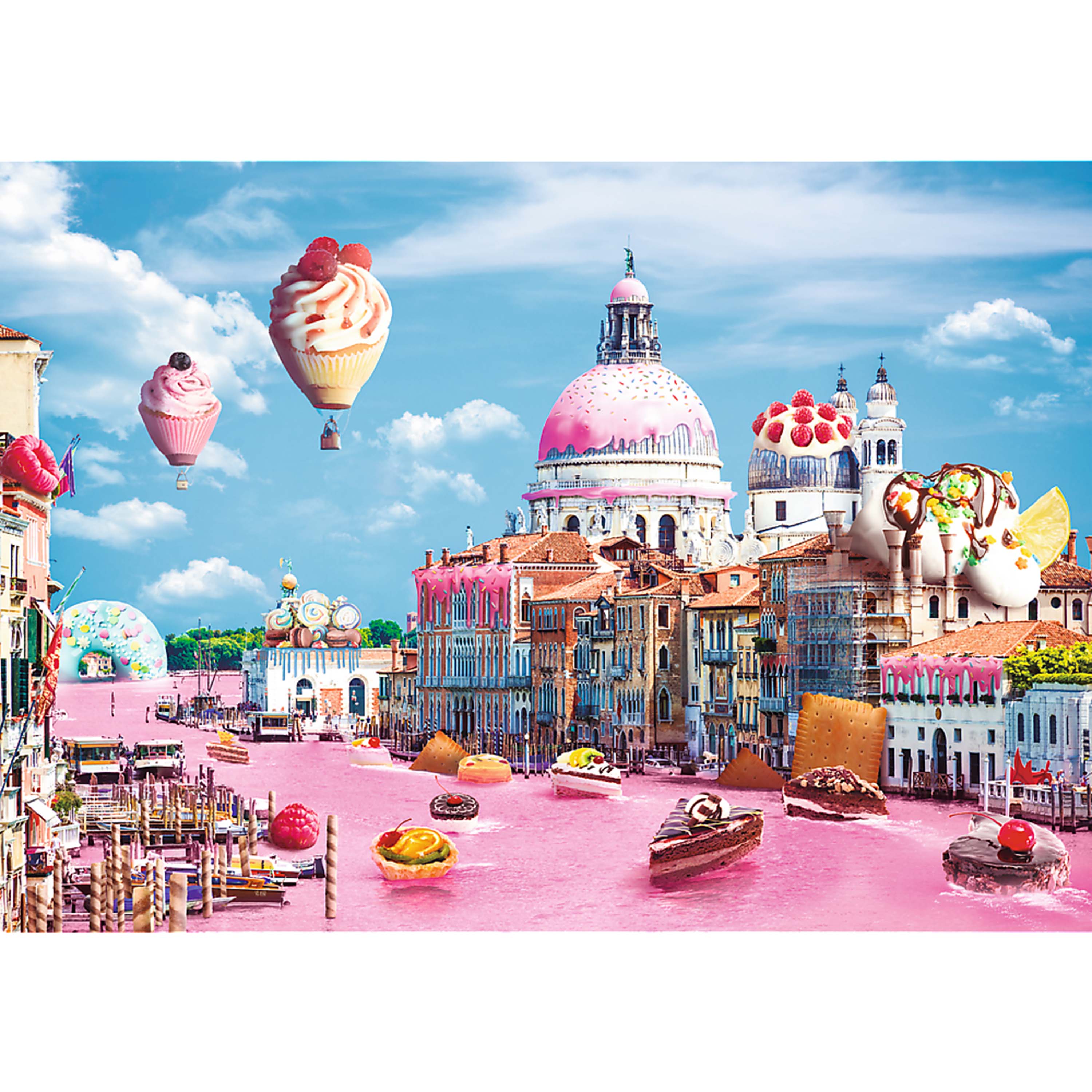 Trefl Red Funny Cities 1000 Piece Puzzle - Sweets in Venice