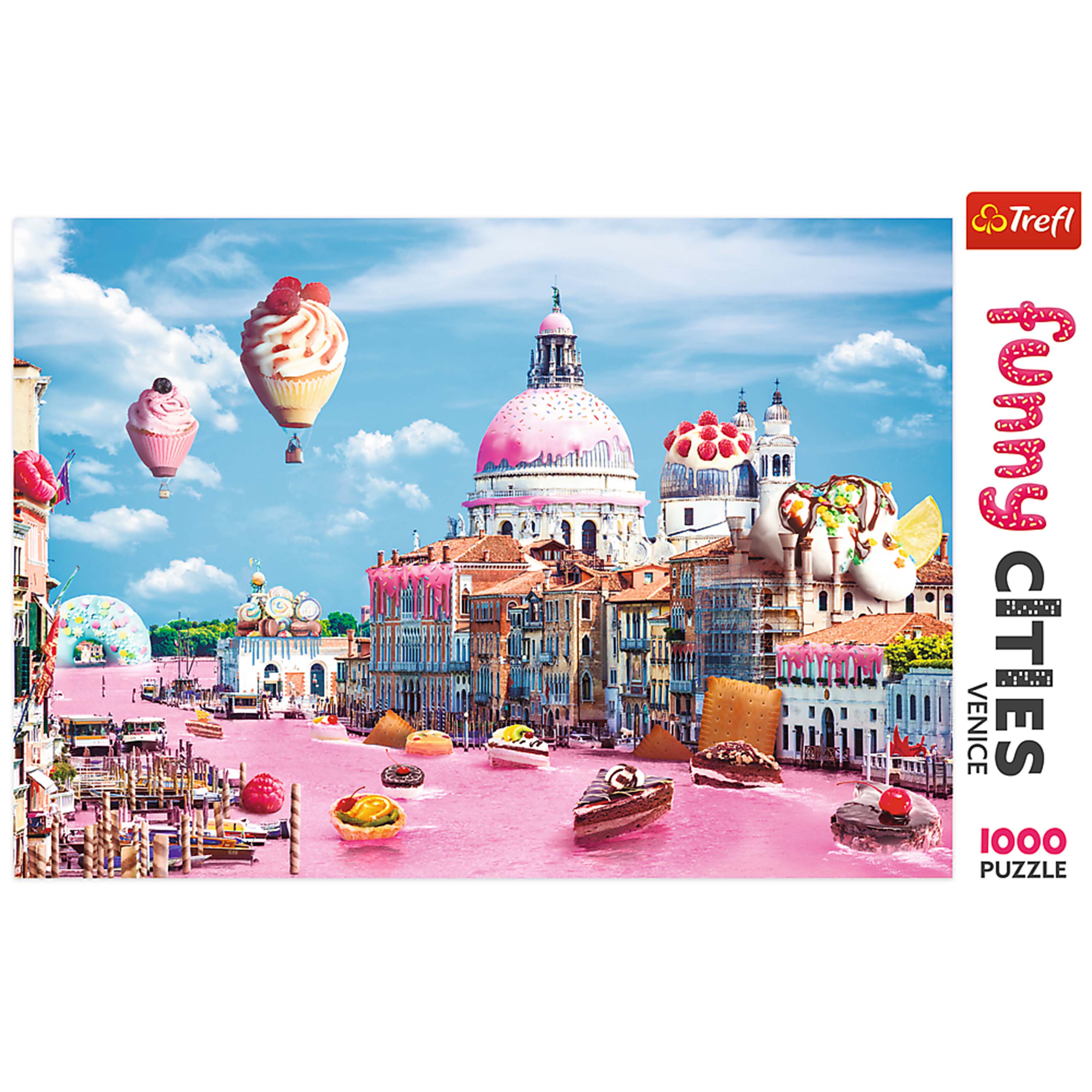 Trefl Red Funny Cities 1000 Piece Puzzle - Sweets in Venice