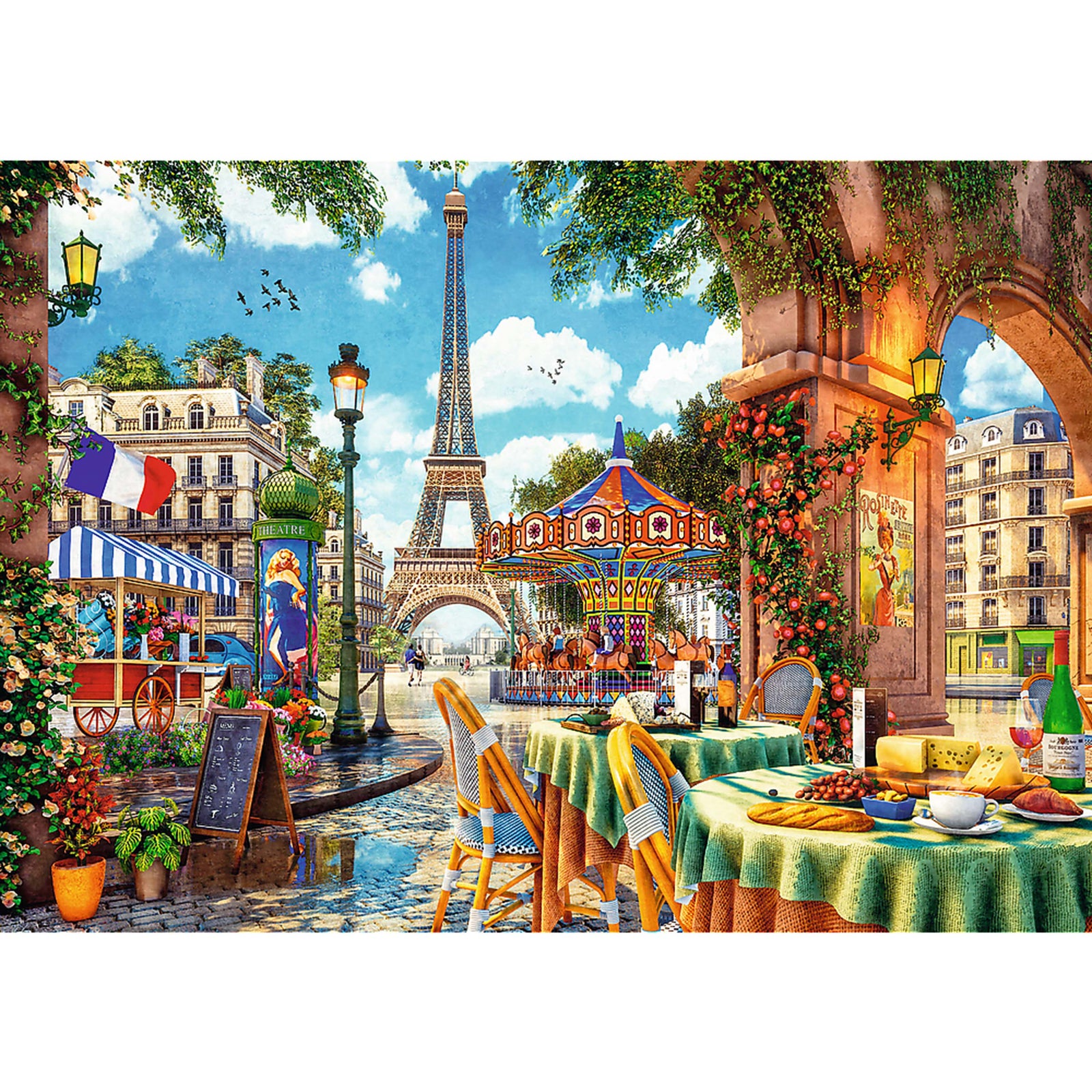 Trefl Red 1000 Piece Puzzle - Parisian morning