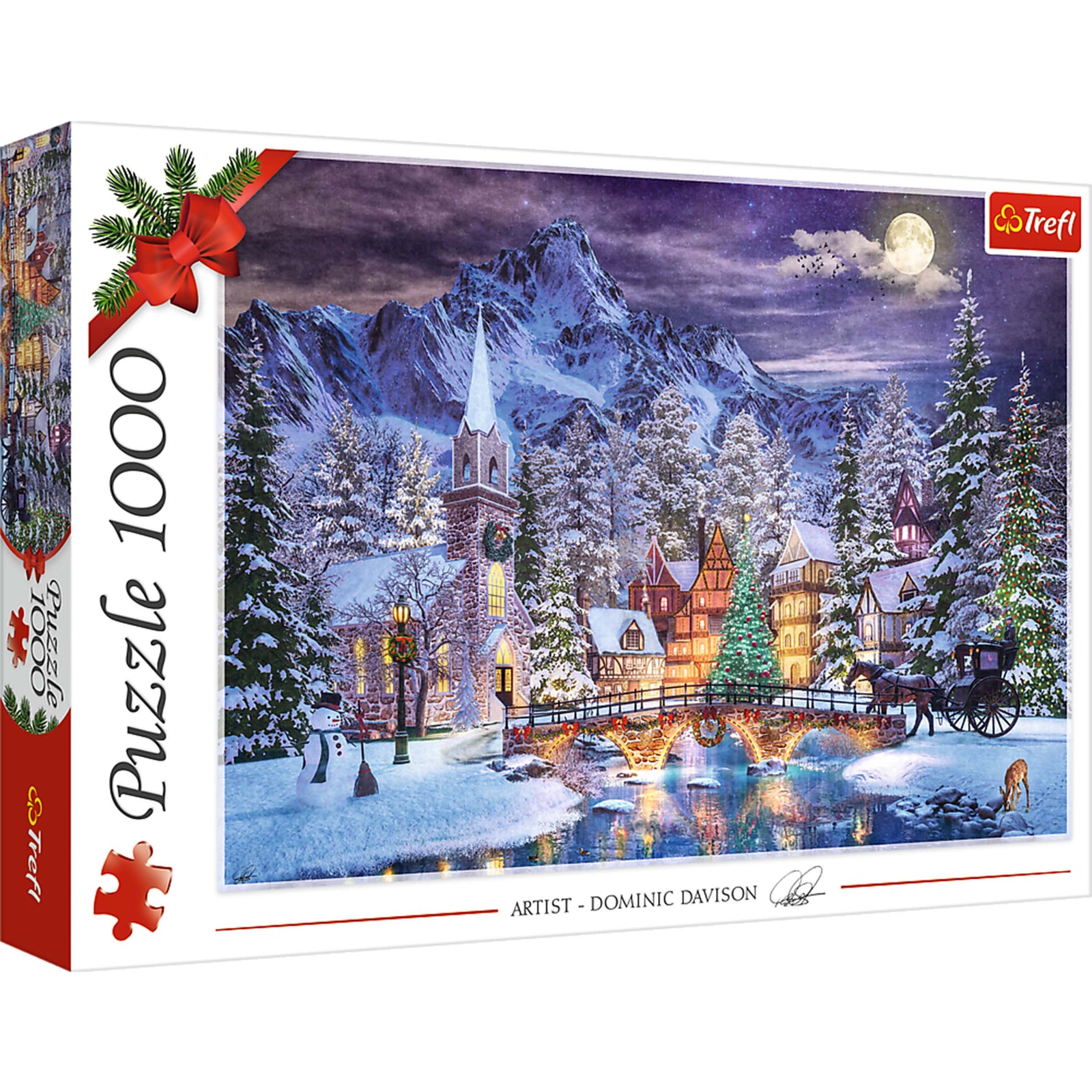 Trefl Red 1000 Piece Puzzle - Christmas Atmosphere