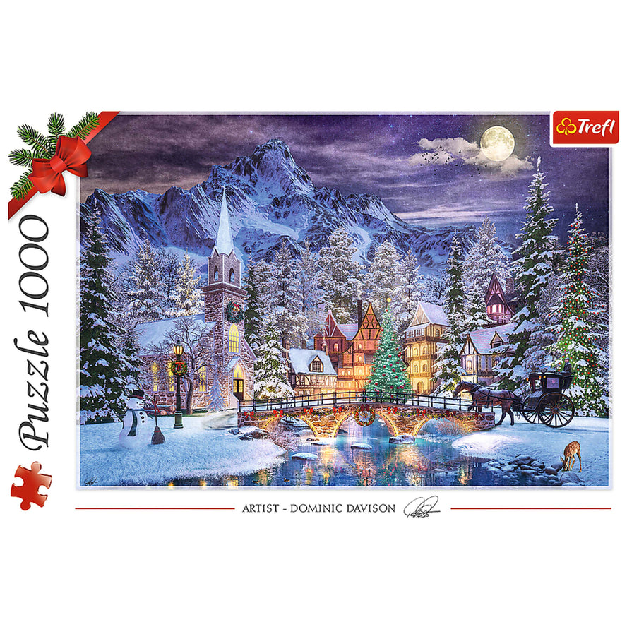 Trefl Red 1000 Piece Puzzle - Christmas Atmosphere