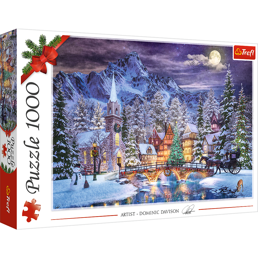 Trefl Red 1000 Piece Puzzle - Christmas Atmosphere