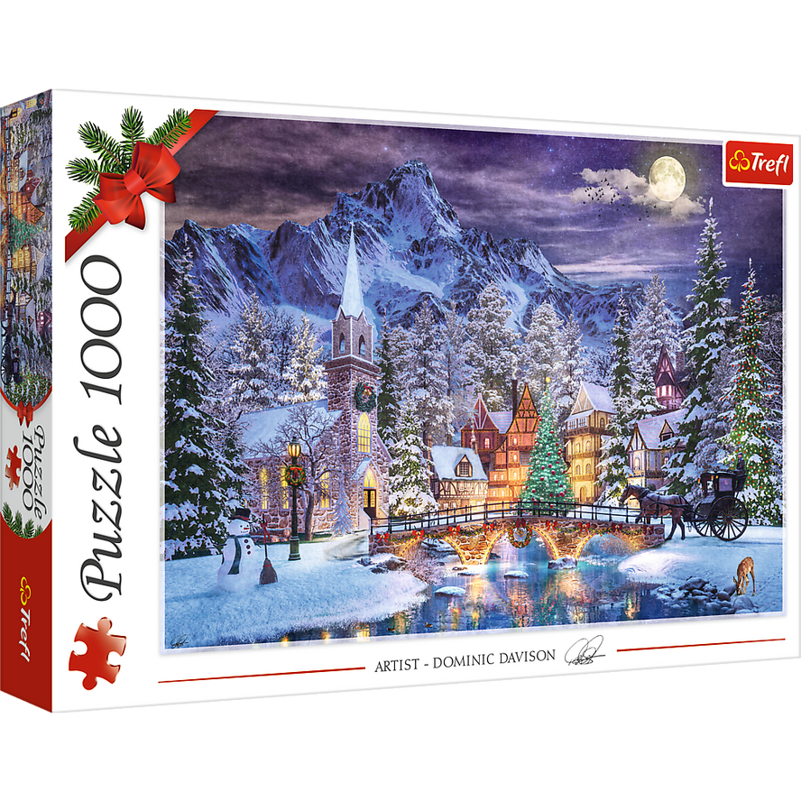 Trefl Red 1000 Piece Puzzle - Christmas Atmosphere