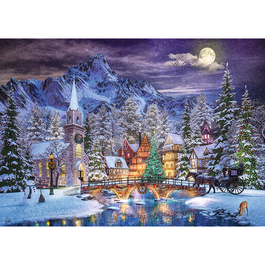 Trefl Red 1000 Piece Puzzle - Christmas Atmosphere