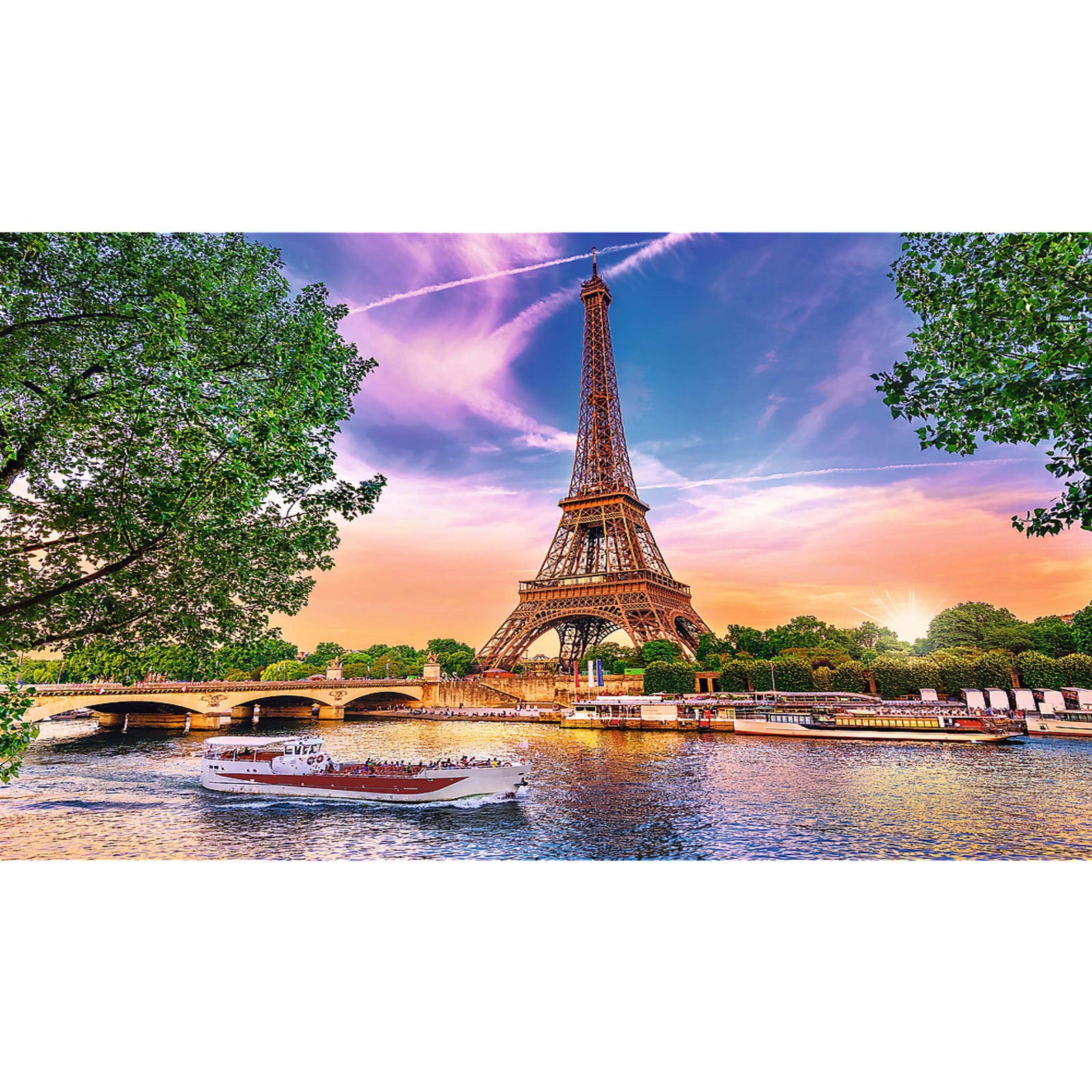 Trefl Red 1000 Piece Puzzle & Sorter - Sunset over Paris