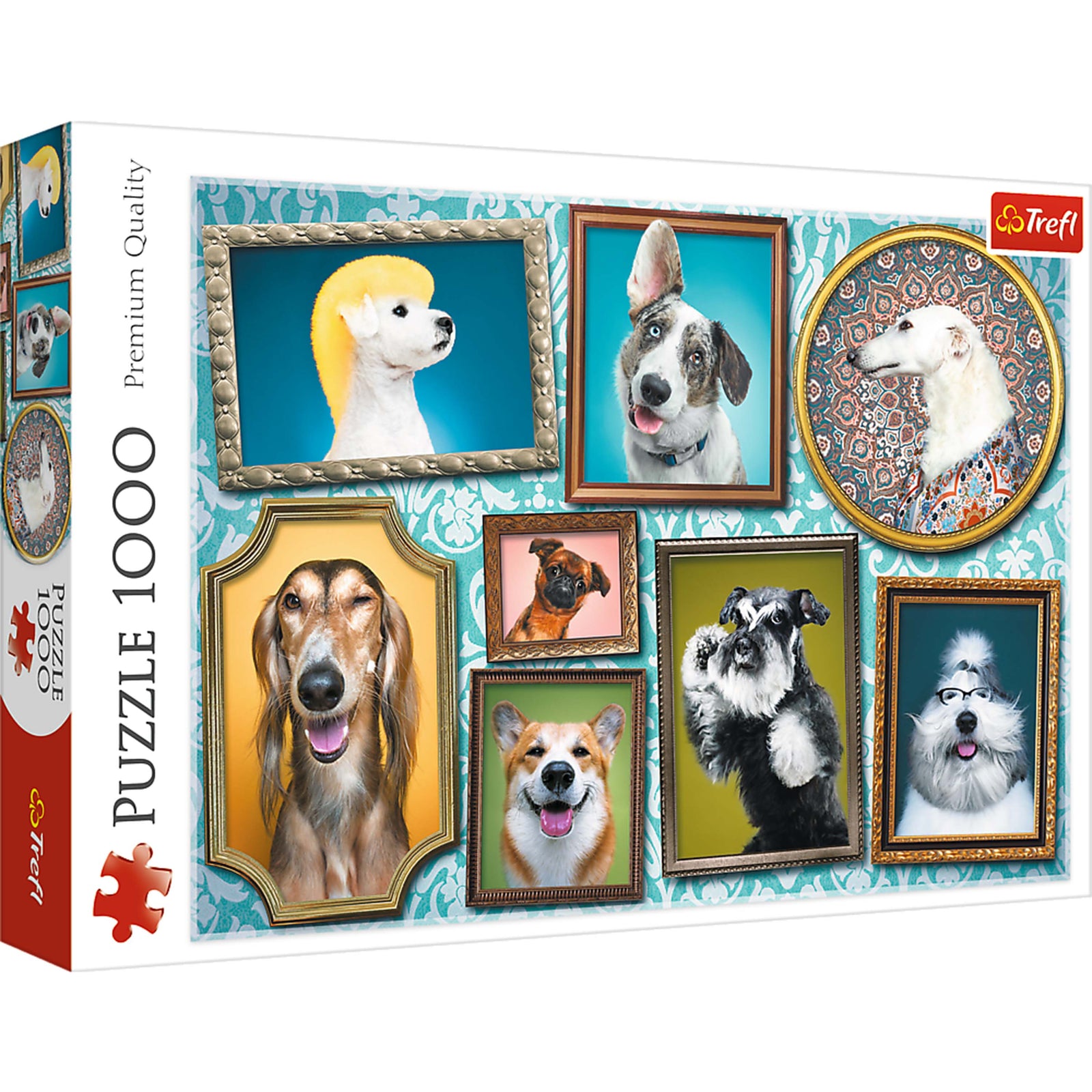 Trefl Red 1000 Piece Puzzle - Doggies Gallery