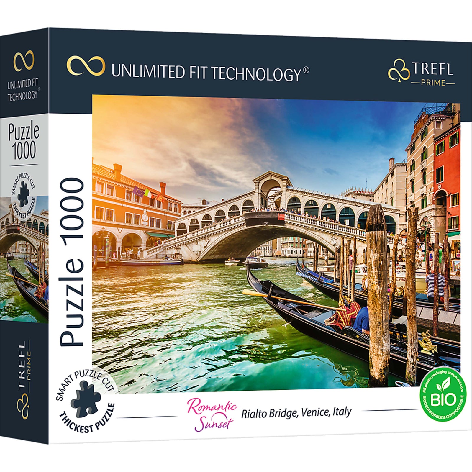 Trefl Prime 1000 Piece Puzzle - Romantic Sunset: Rialto Bridge, Venice, Italy