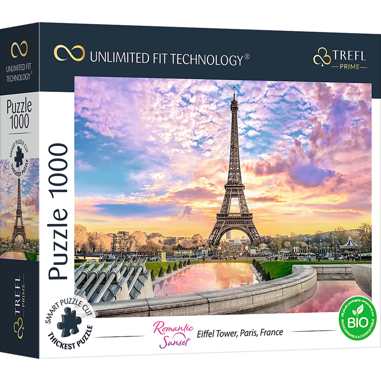 Trefl Prime 1000 Piece Puzzle - Romantic Sunset: Eiffel Tower, Paris, France