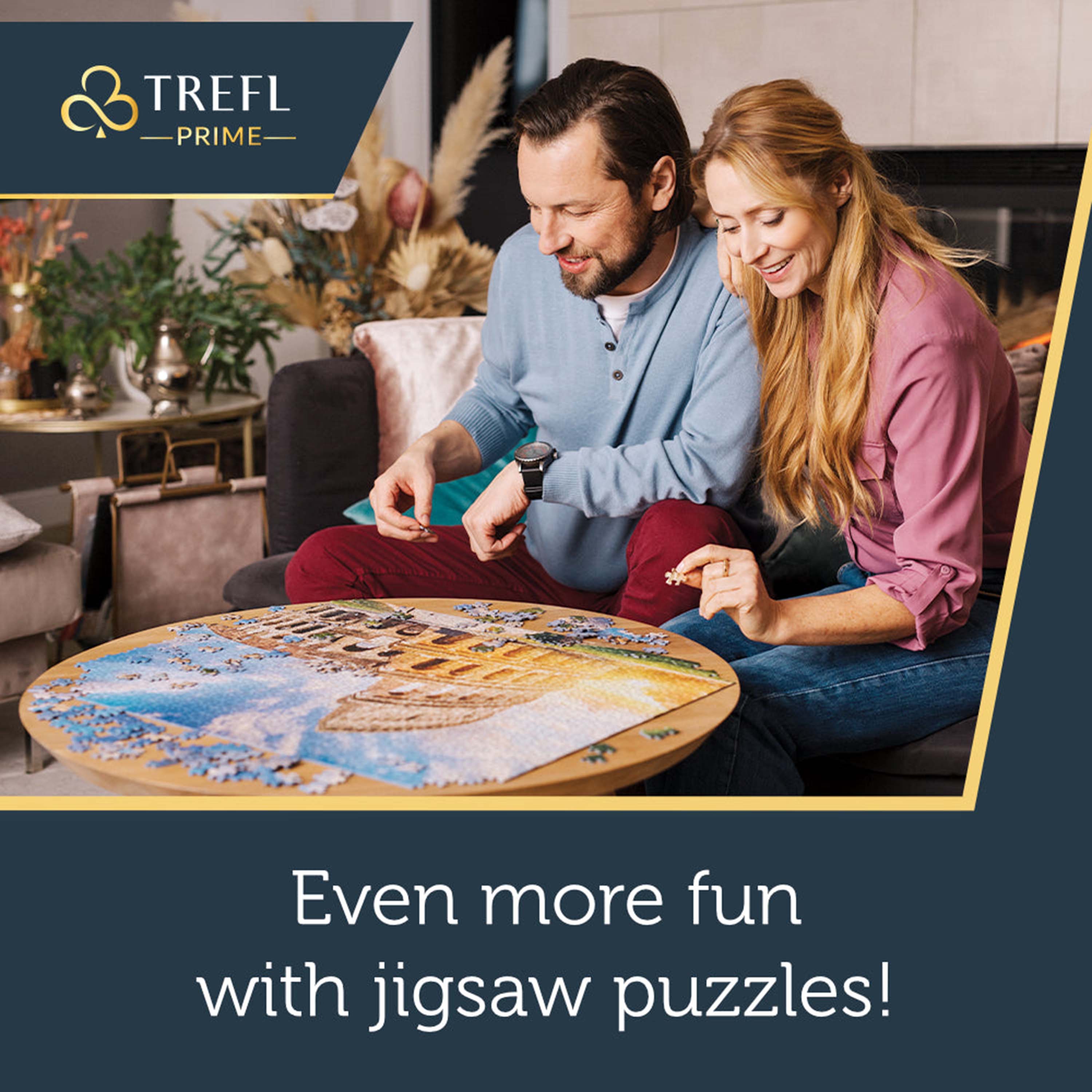 Trefl Prime 1000 Piece Puzzle - Yoga, Cats & Coffee: Hello Morning