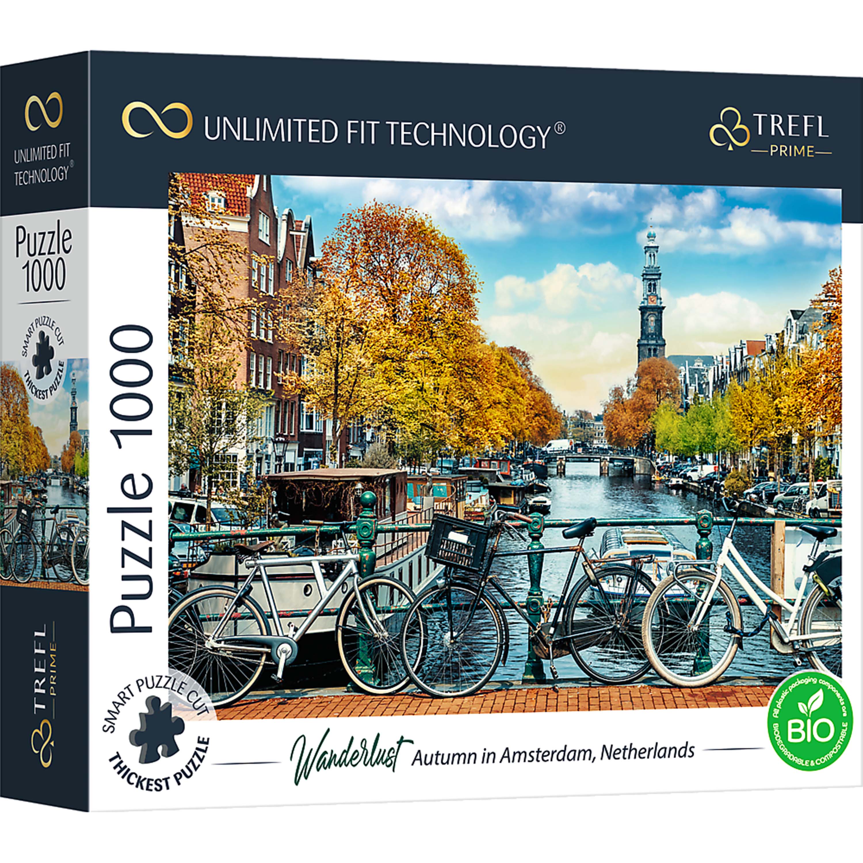 Trefl Prime 1000 Piece Puzzle - Wanderlust: Autumn in Amsterdam, Netherlands