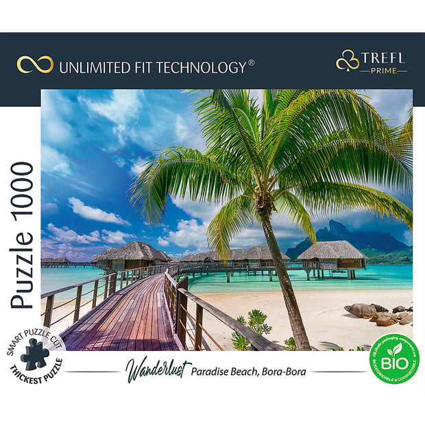 Trefl Prime 1000 Piece Puzzle - Wanderlust: Paradise Beach, Bora-Bora