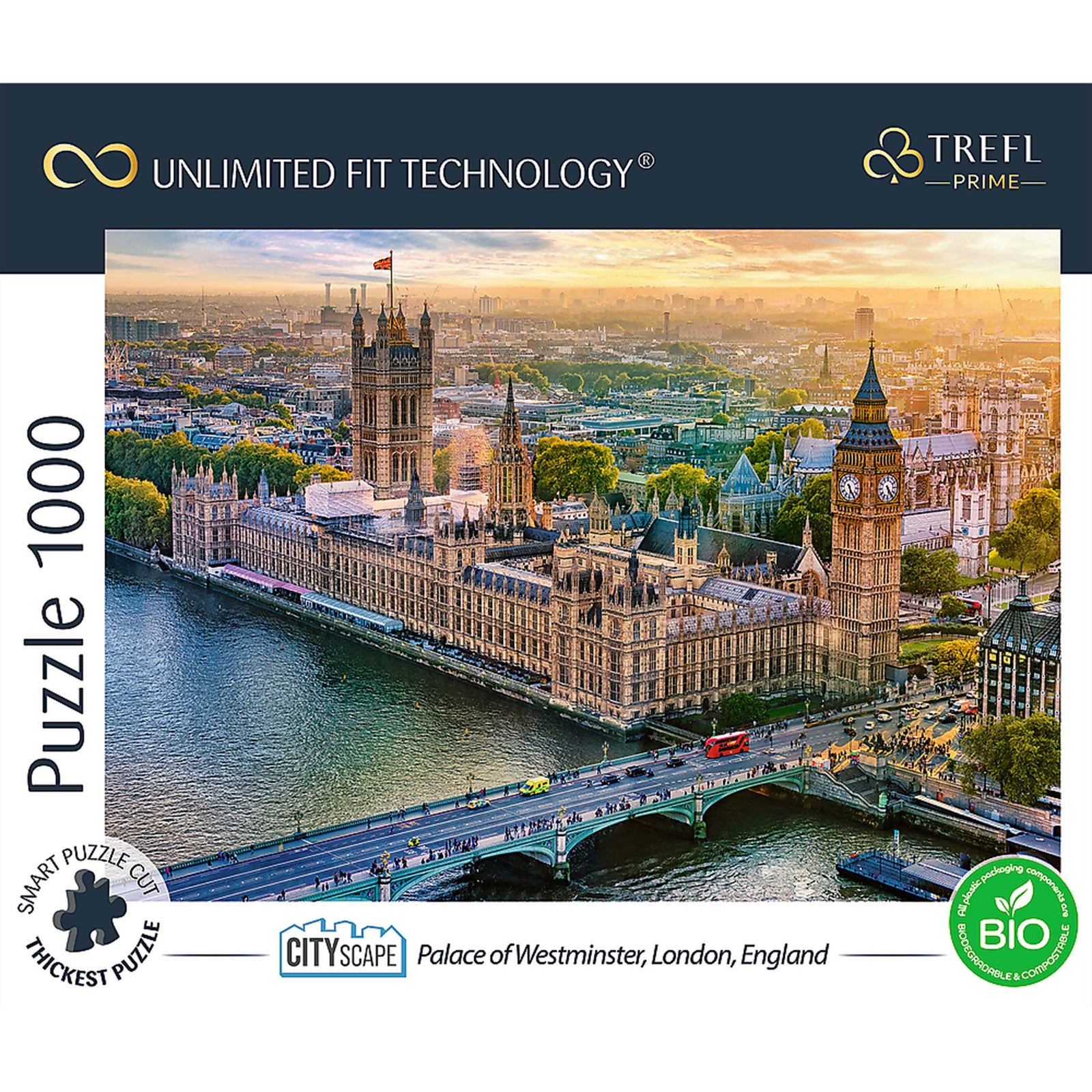 Trefl Prime 1000 Piece Puzzle - Cityscape: Palace of Westminster, London, England