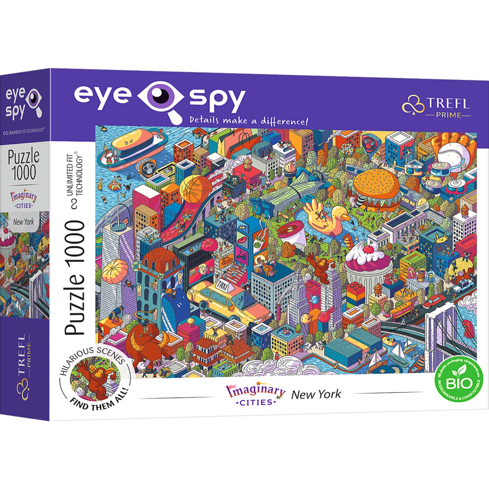 Trefl Prime Eye Spy 1000 Piece Puzzle - Imaginary Cities: New York