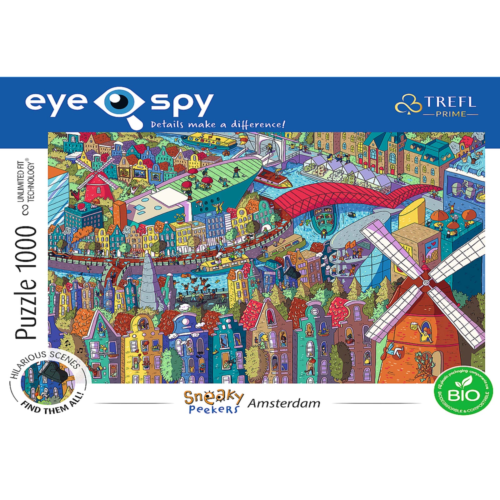 Trefl Prime Eye Spy 1000 Piece Puzzle - Sneaky Peakers: Amsterdam