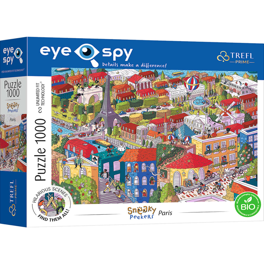 Trefl Prime Eye Spy 1000 Piece Puzzle - Sneaky Peakers: Paris