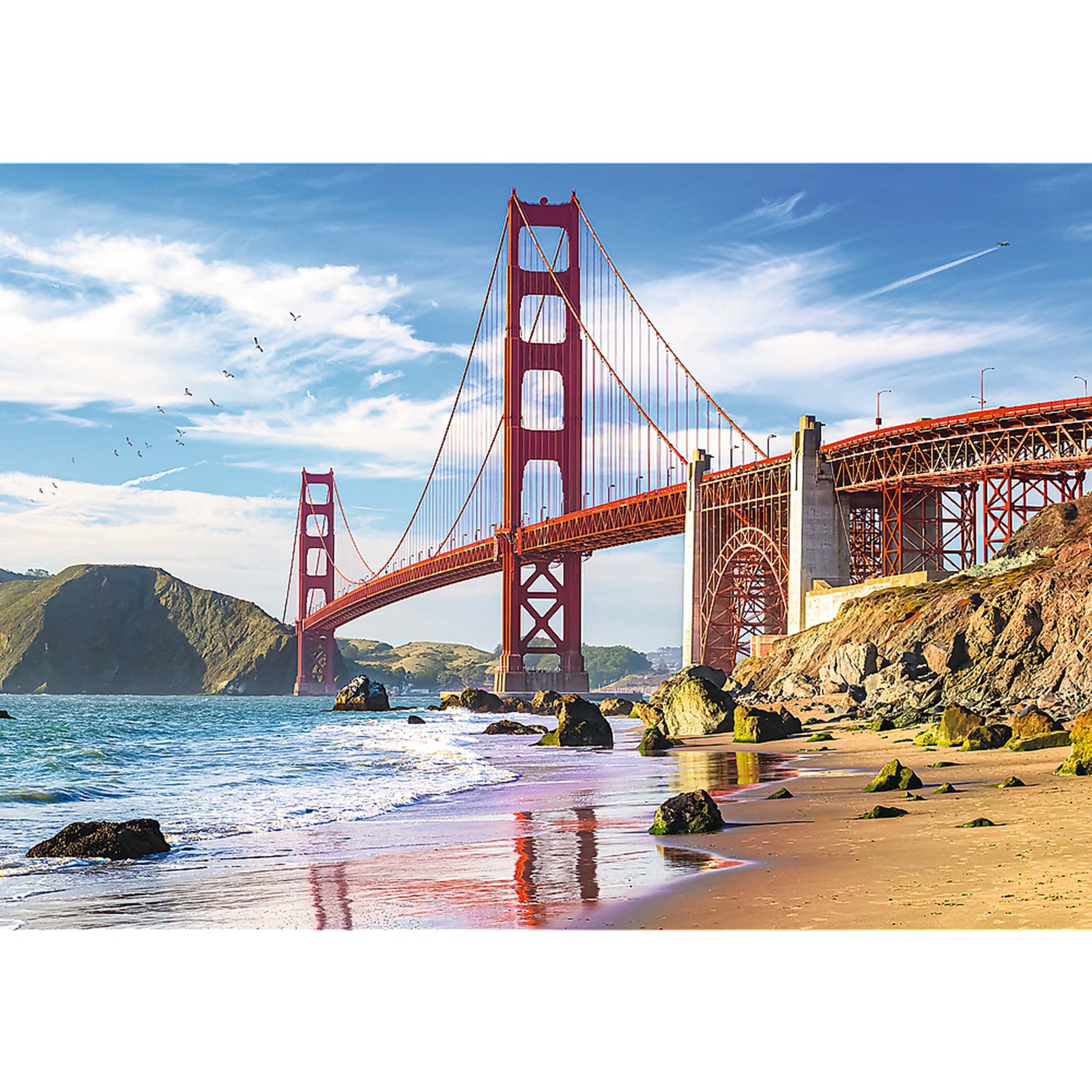 Trefl Red 1000 Piece Puzzle - Golden Gate Bridge, San Francisco, USA