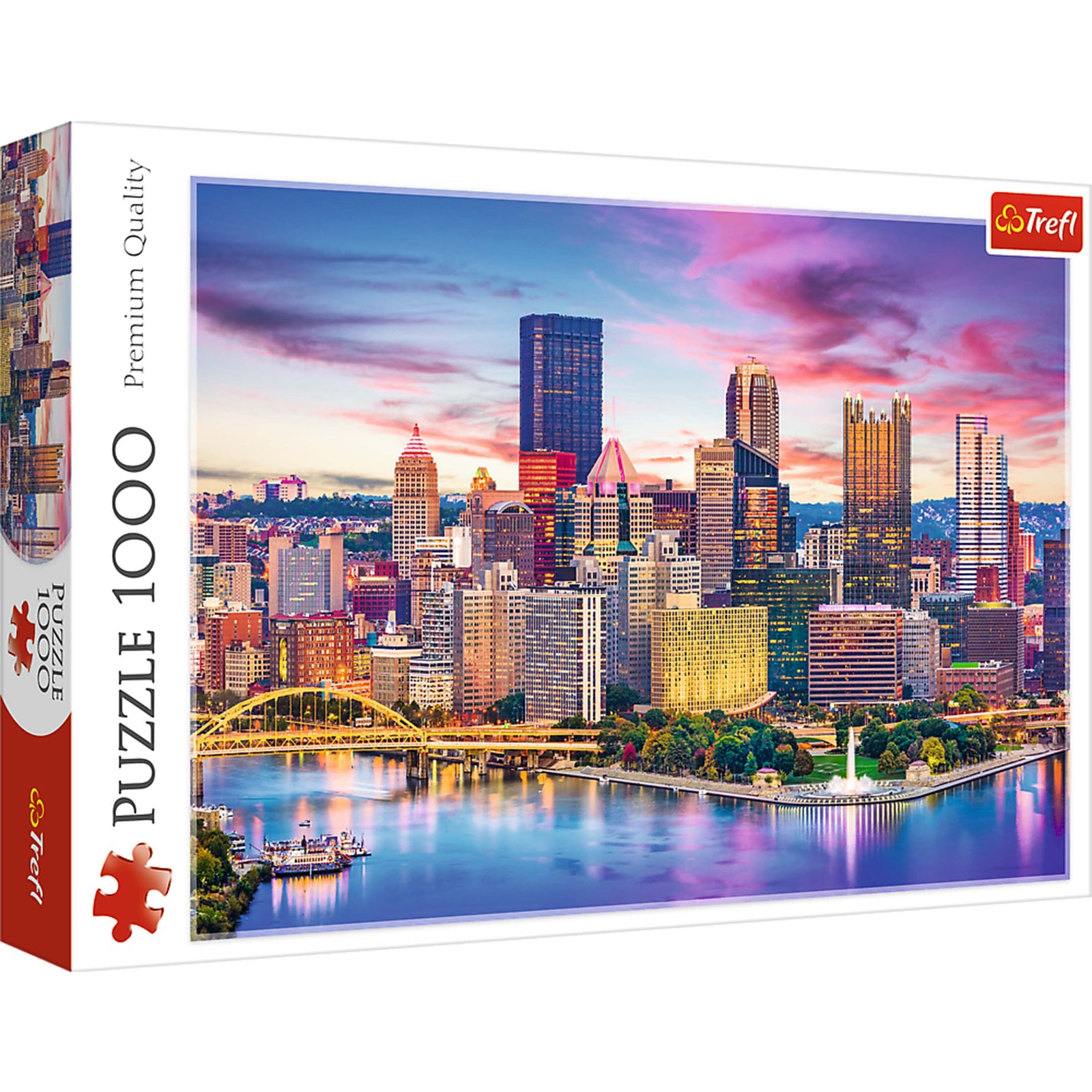 Trefl Red 1000 Piece Puzzle - Pittsburgh, Pennsylvania, USA