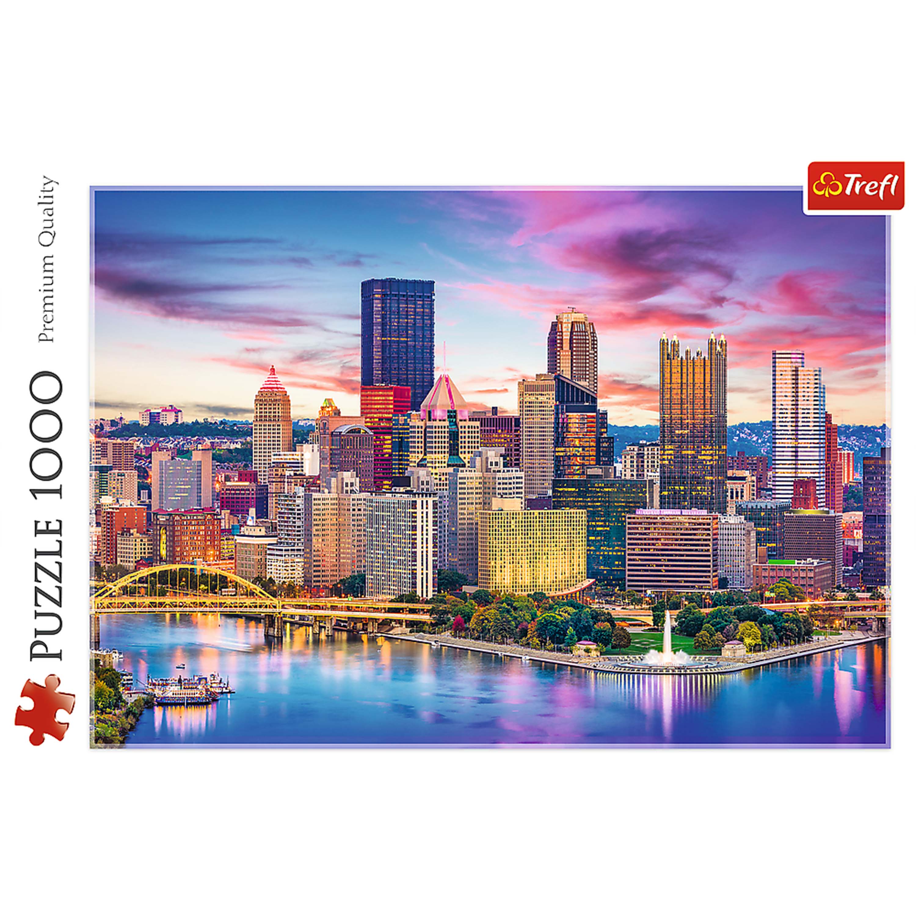 Trefl Red 1000 Piece Puzzle - Pittsburgh, Pennsylvania, USA